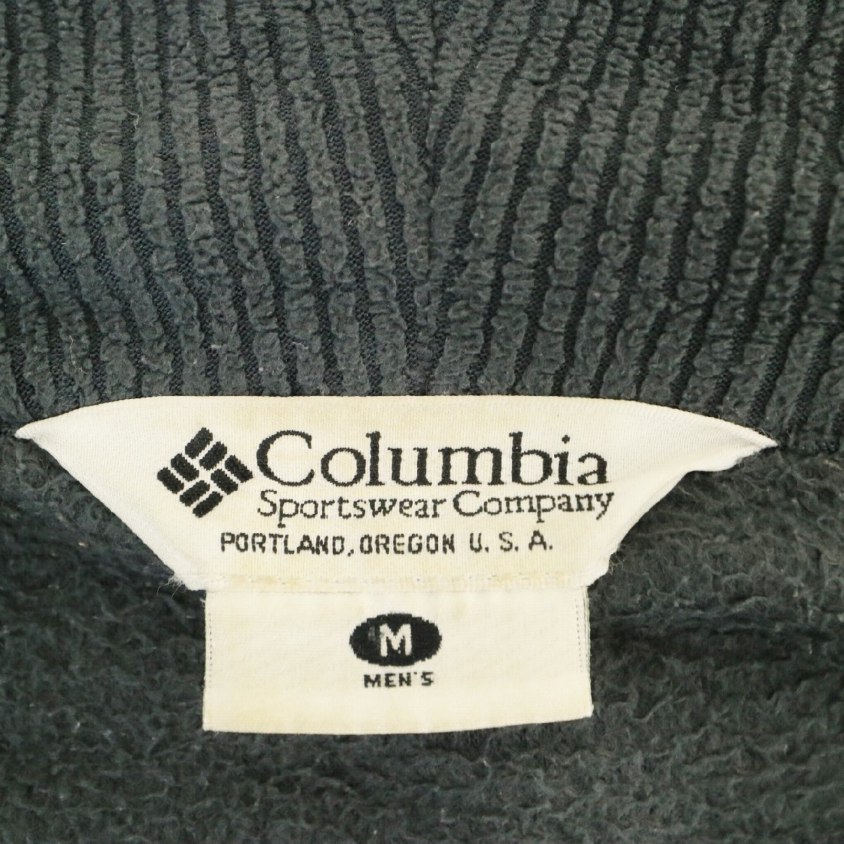 Columbia コロンビア ナイロンジャケット アウトドア キャンプ 防寒 アウター ネイビー ( メンズ M ) 中古 古着 N3935_画像9