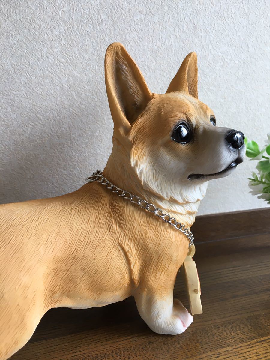 リアルでかわいい犬の置物♪ウェルカムドッグ　コーギー　ドッグオーナメント_画像4