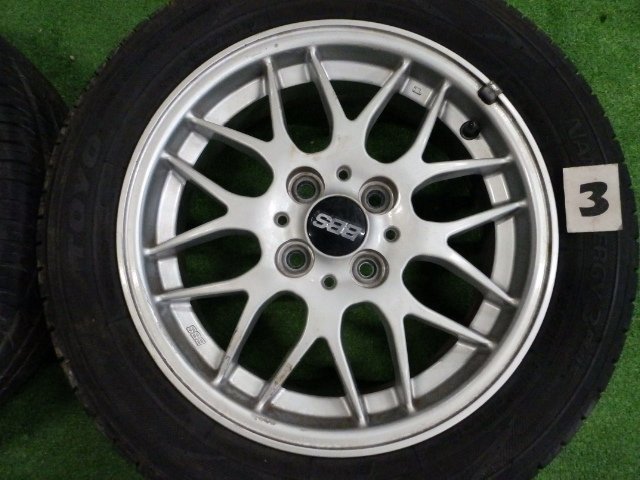 231638 H14年 YRV(M201G) 純正オプション？ BBS RX265 アルミホイール 15インチ 5J 4穴 PCD100 OFF+40 4本セット [2B45]_画像5