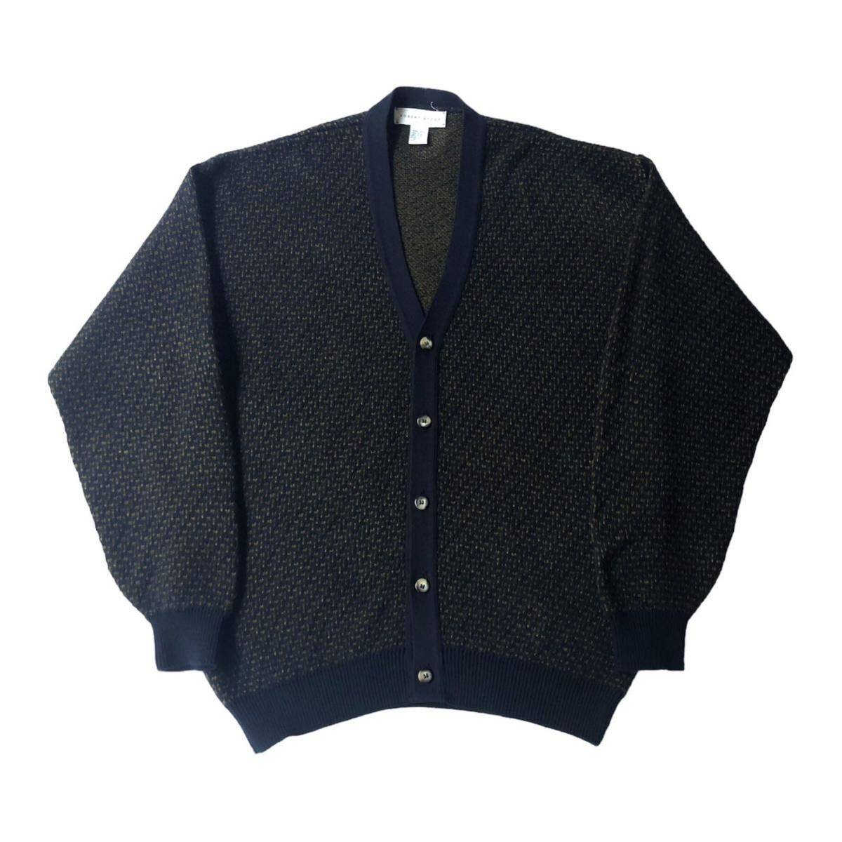 00s Robert Stock Mix Color Acrylic Knit Cardigan XXLサイズ 2000年代 ロバートストック ミックスカラー アクリルニット カーディガン_画像1