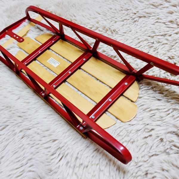 アンティーク　ビンテージ　ラジオフライヤー　RADIOFLYER リトルレッドワゴン　ソリ　 　Metal Snow Sled_画像8