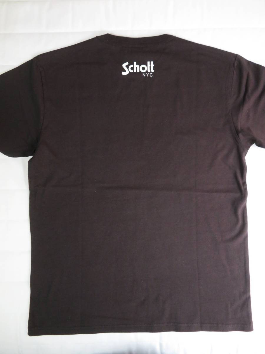 未使用 Schott × Disney ショット ディズニー ミッキーマウス HARD ROCK ハードロック コラボ Tシャツ スモーク黒 サイズL 送料無料 
