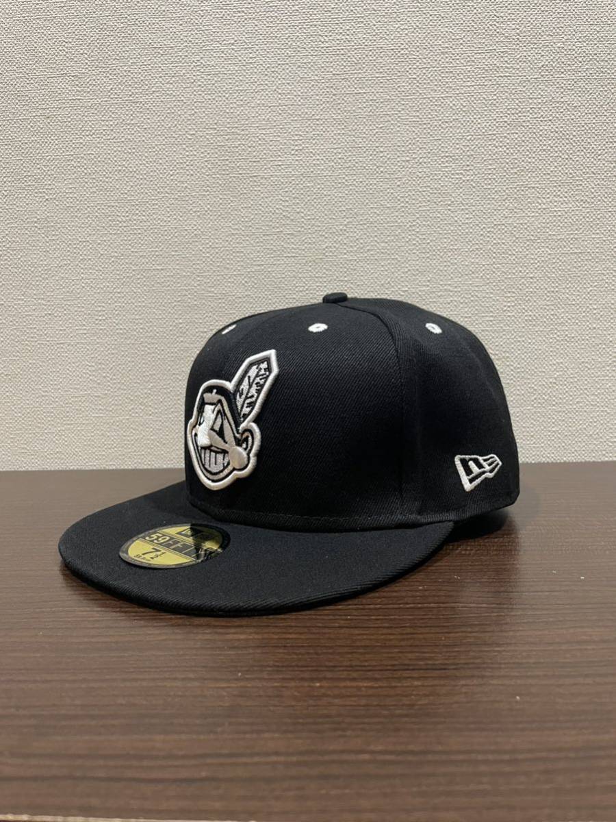 NEW ERA ニューエラキャップ MLB 59FIFTY (7-1/2) 59.6CM クリーブランド インディアンス CLEVELAND INDIANS帽子 _画像1