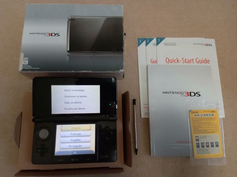 new 3DS 本体(コスモブラック) 北米版 海外版 中古(ニンテンドー3DS