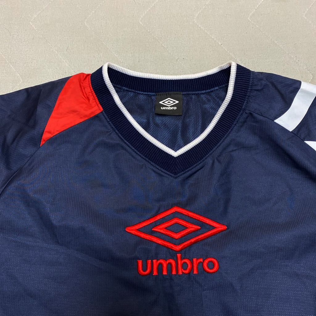 10B【着少】UMBRO アンブロ 上下セット ウィンドブレーカー ナイロンジャージ M 紺 ネイビー UBA4538 格安_画像4