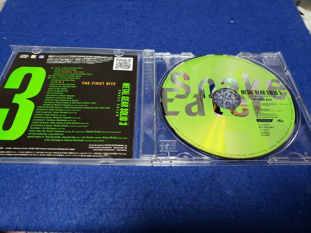 CD010 METAL GEAR SOLID 3 SNAKE EATER ORIGINAL SOUNDTRACK メタルギア ソリッド サウンドトラック CD アルバム KMJ 00036 まとめ取引歓迎_画像2