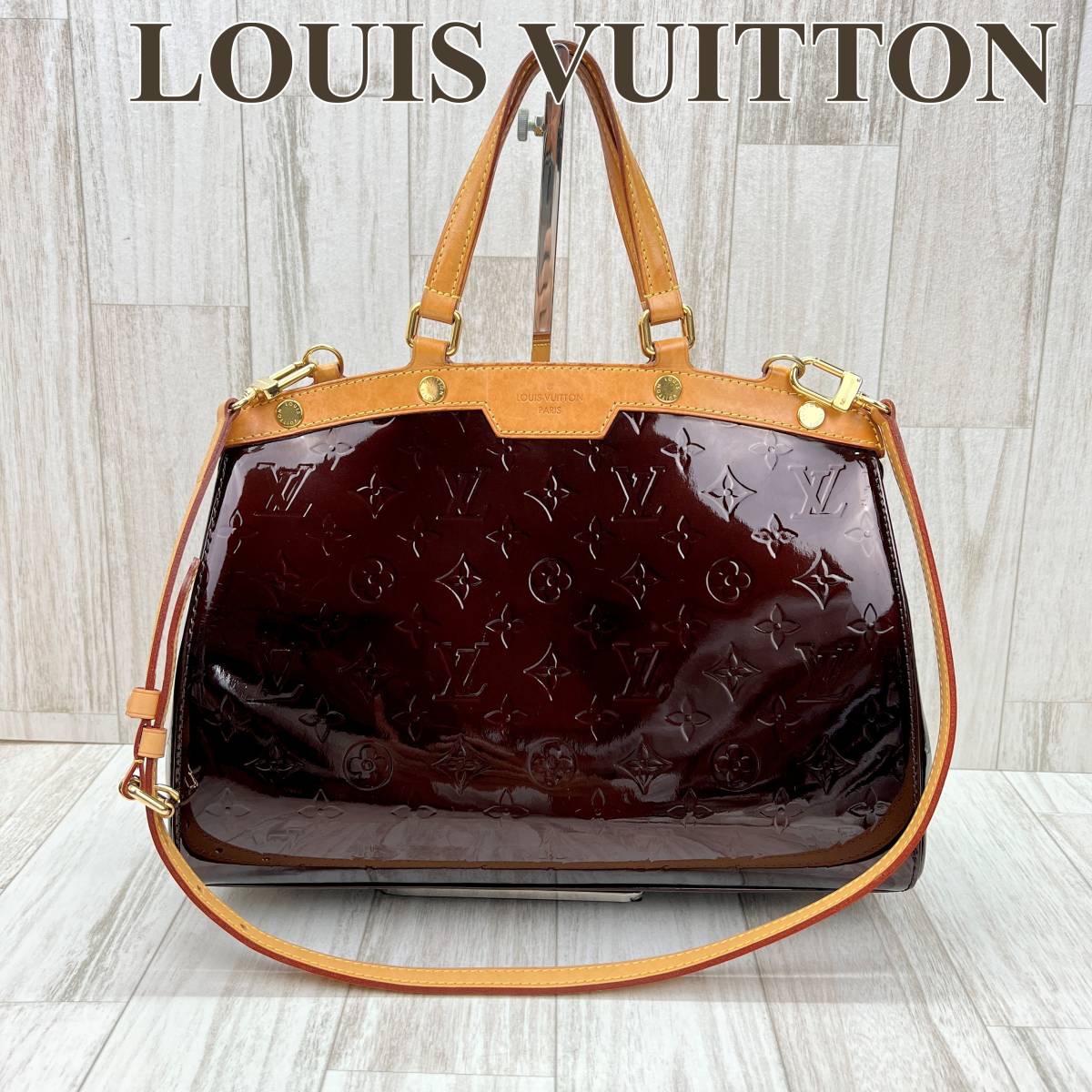 ルイヴィトン LOUIS VUITTON ２WAYショルダーバッグ ブレアMM ヴェルニ