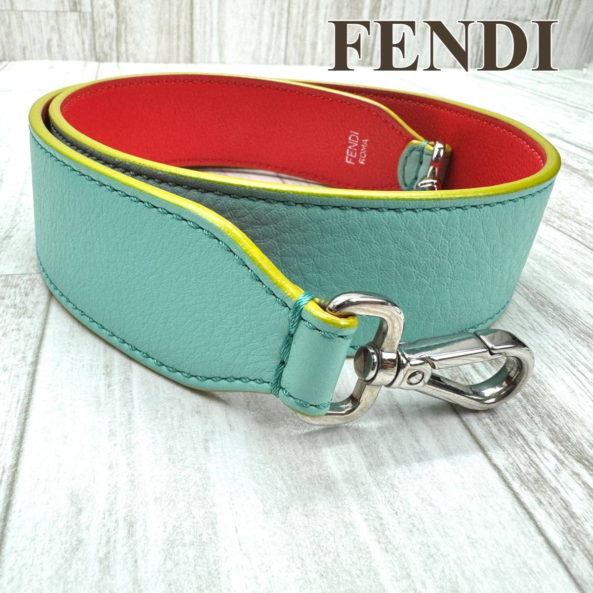 フェンディ FENDI ショルダーストラップ ストラップユー バイカラー