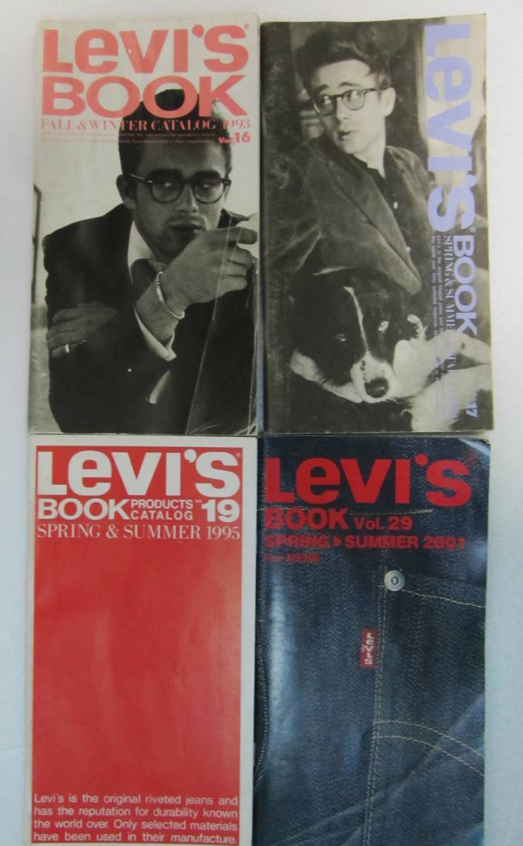 Levi’s　BOOK　PRODUCTS　CATALOG　Vol.16（1993）・Vol.17（1994）・Vol.19（1995）・Vol.29（2001）　カタログ４冊_画像1