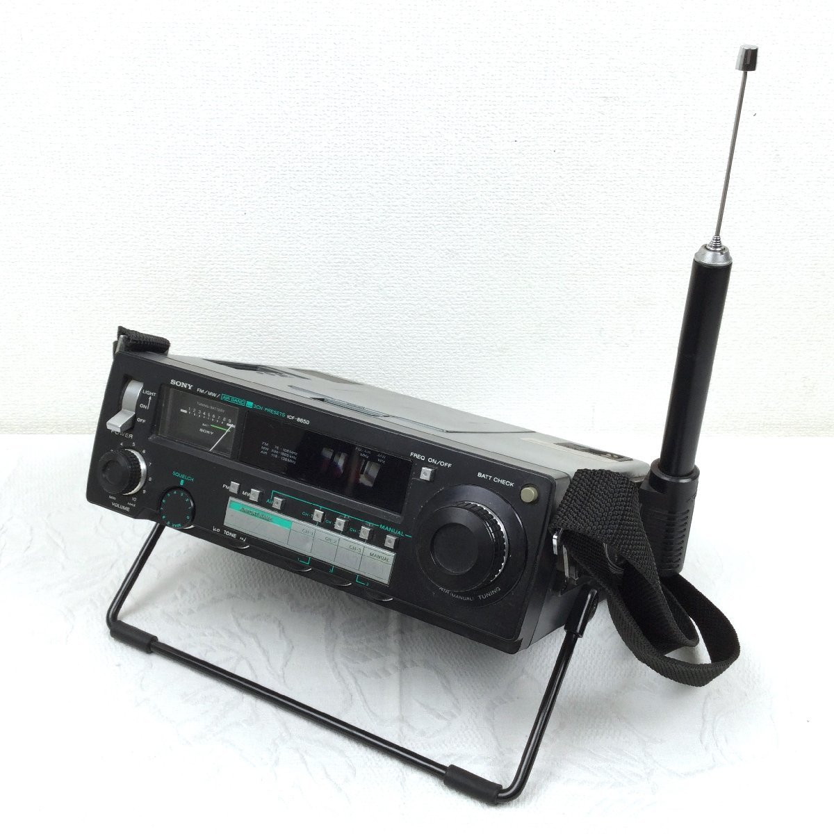 1210【ジャンク】 SONY ソニー AIR BAND ICF-8650 FM/MW/AIR BAND 3バンドレシーバー エアバンドレシーバー ラジオ_画像6