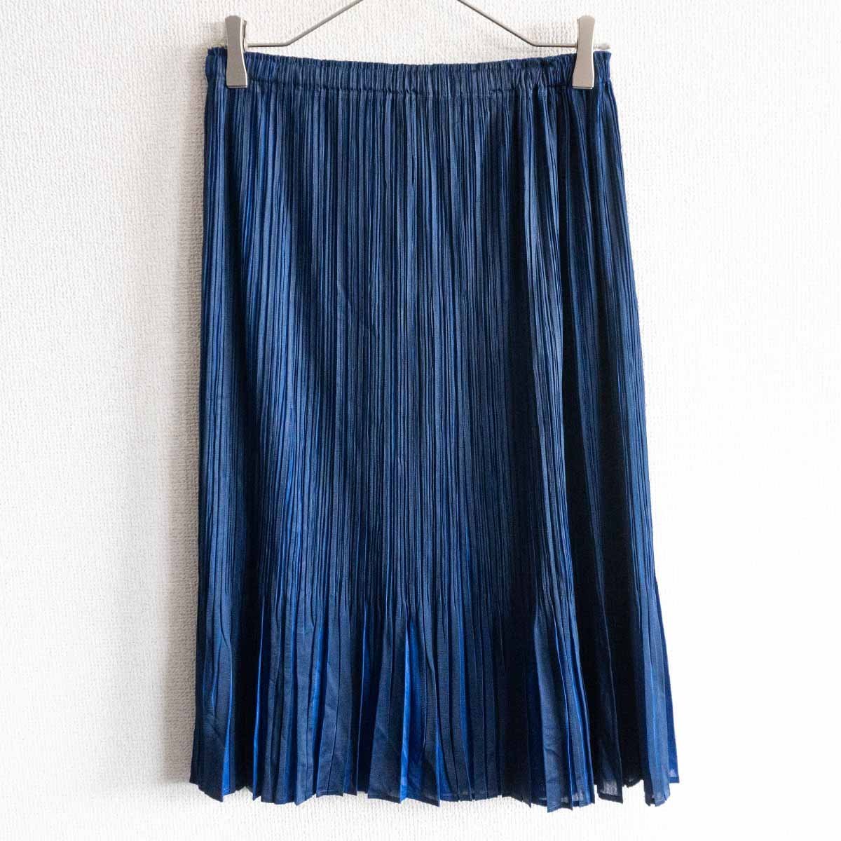 超特価激安 プリーツ PLEASE【 PLEATS 【美品】 スカート】ネイビー