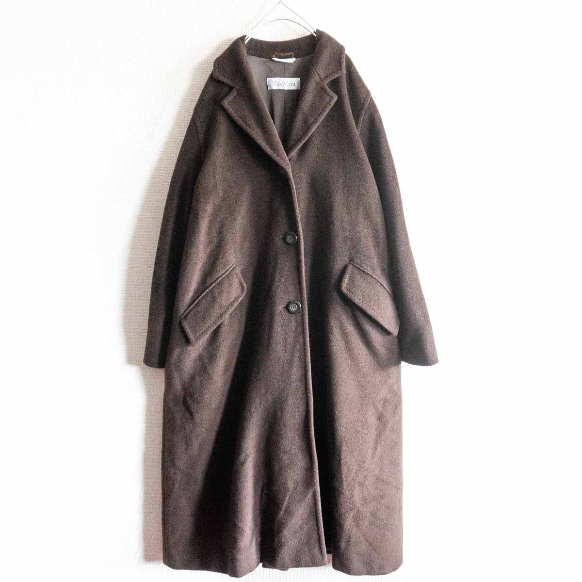 最高級】 MAX MARA【ウール カシミヤ コート】 40 カシミヤブレンド