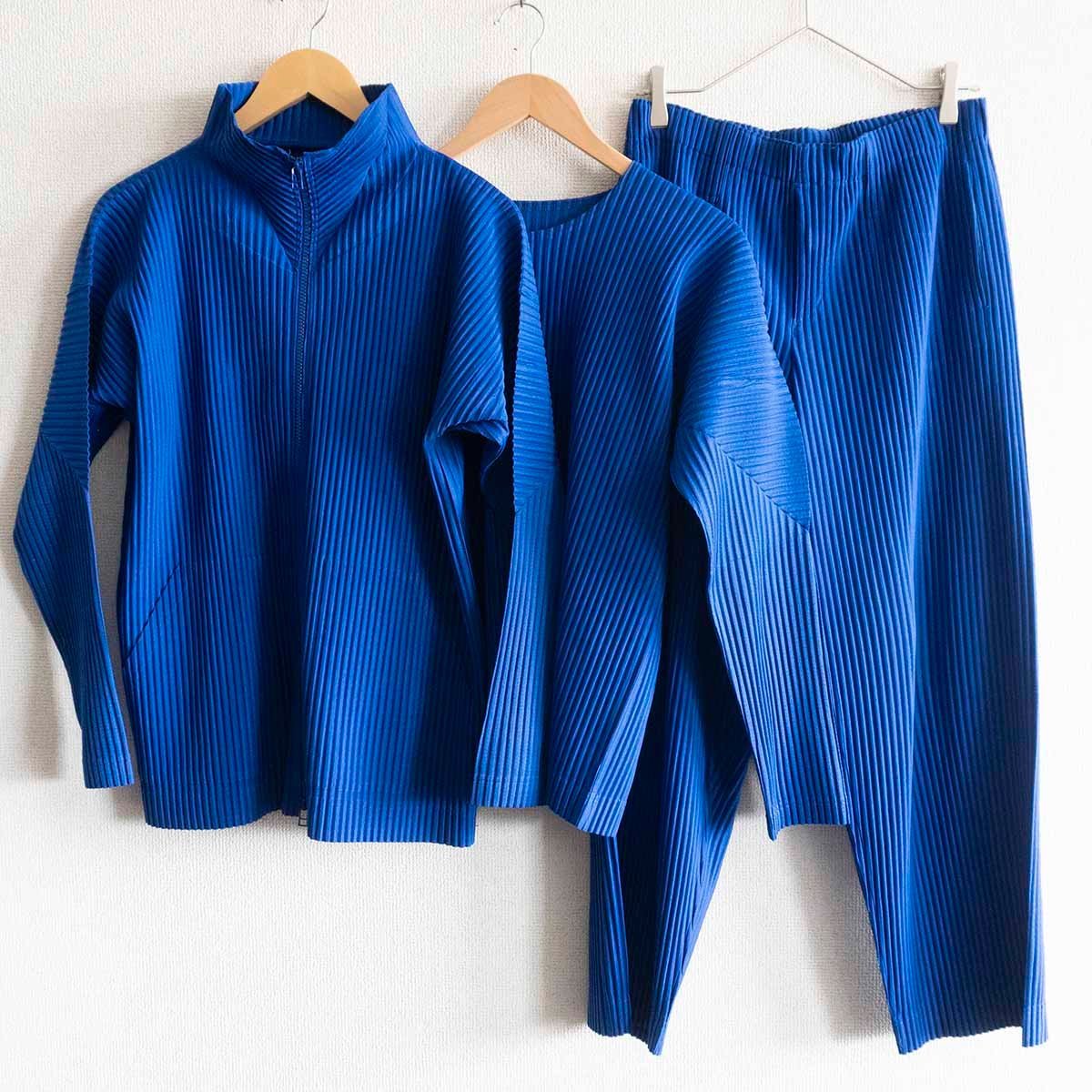美品】 HOMME PLISSE ISSEY MIYAKE【プリーツ セットアップ