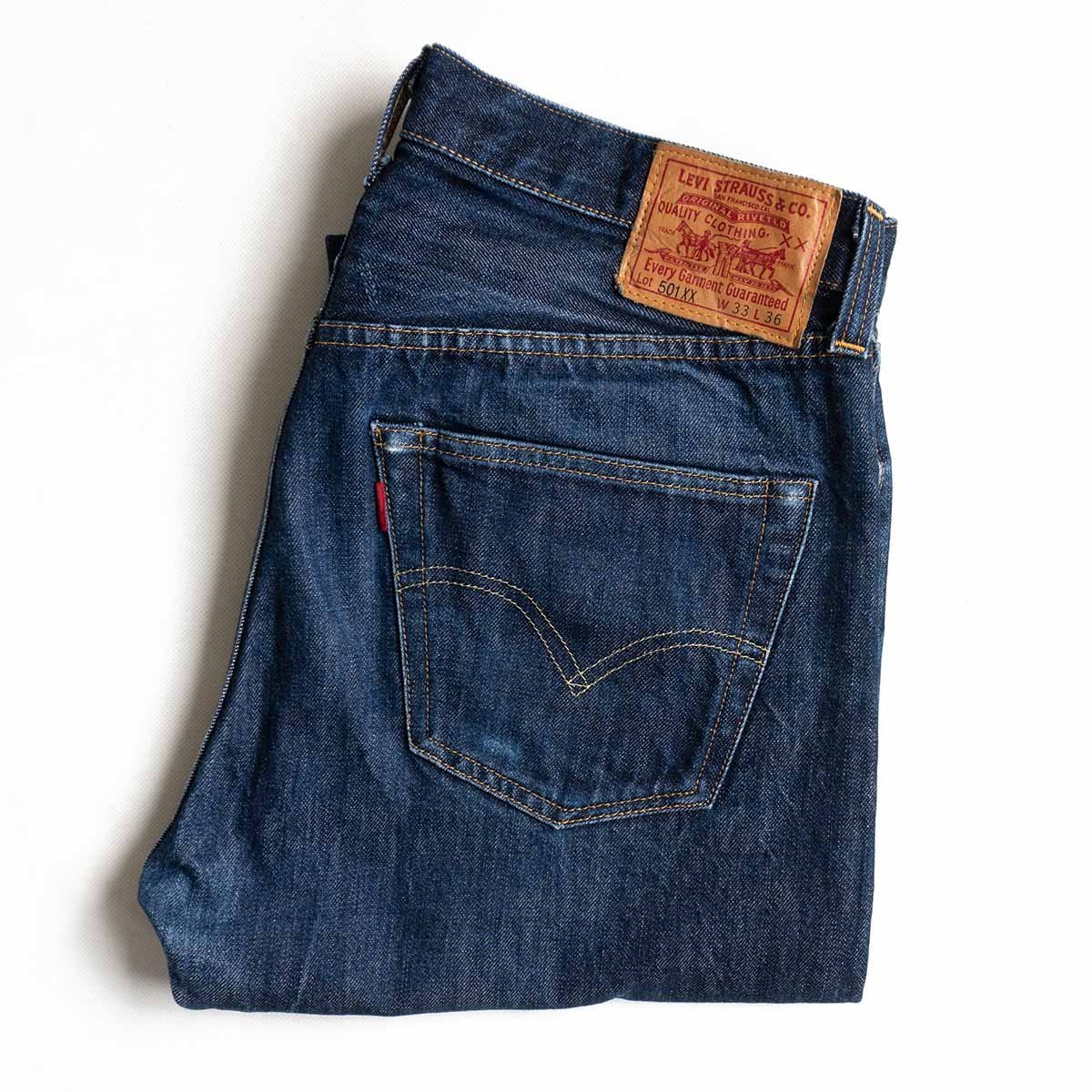 【アメリカ製】 LEVI'S VINTAGE CLOTHING【 47501/501XX BIG E デニムパンツ 】33×36 コーンデニム インディゴ wl y2310213_画像1