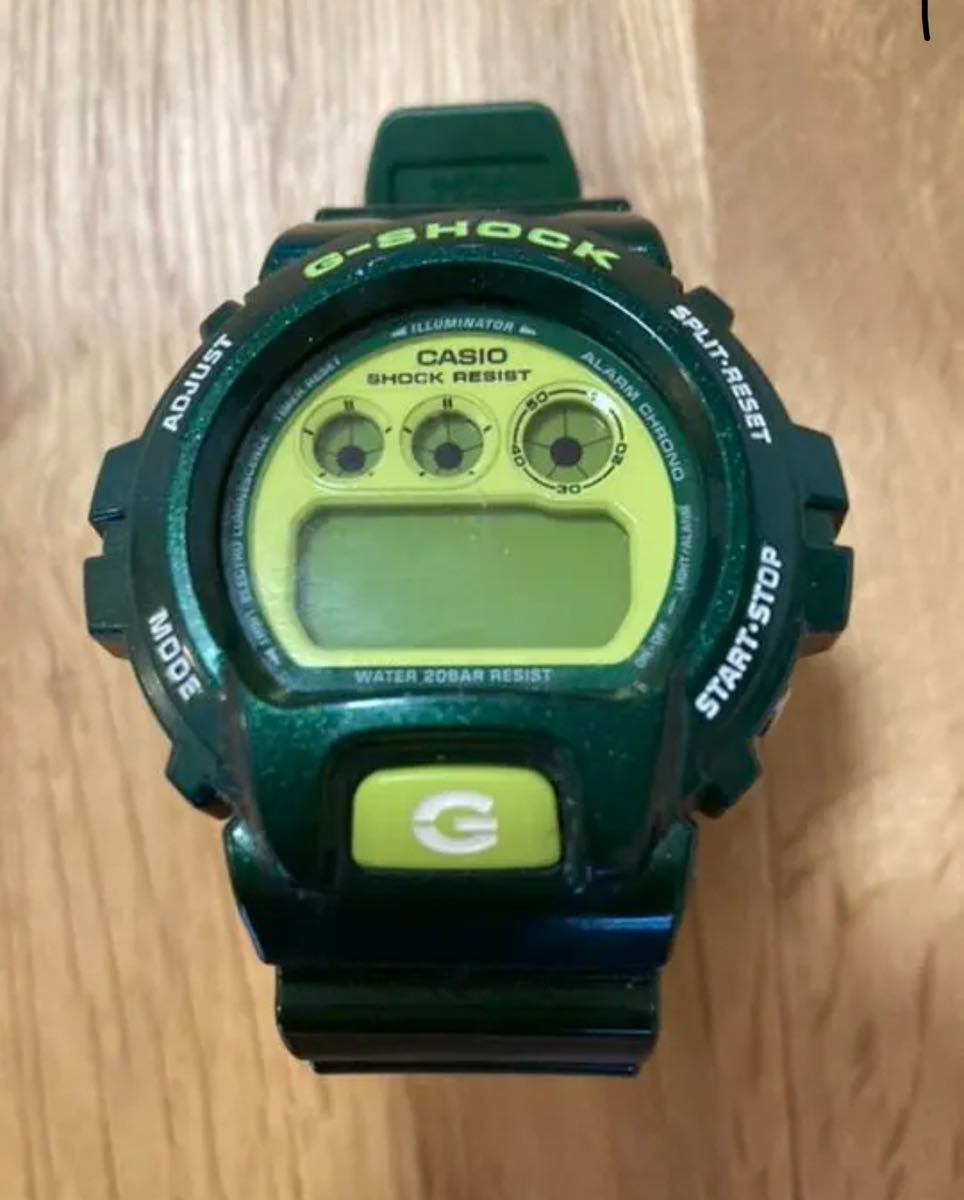 CASIO G-SHOCK DW グリーン　動作確認済 クレイジー カラーズ DW-6900 カシオ 電池切れ_画像1