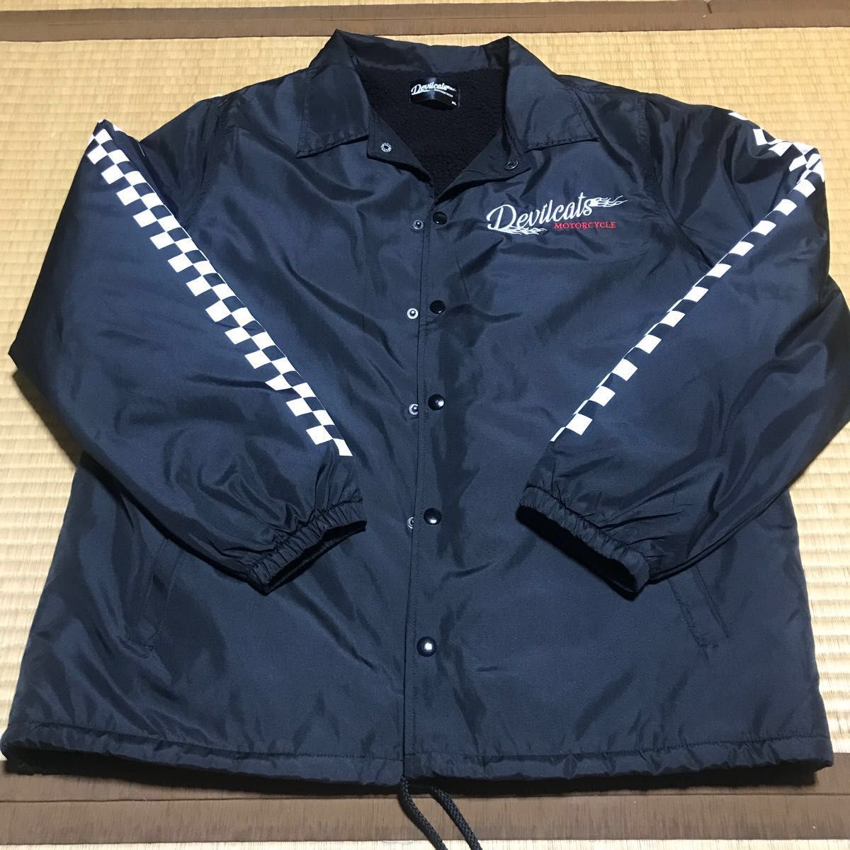 Devilcats MOTORCYCLE 裏ボアコーチジャケット 82103602 中古美 Devilcats MOTORCYCLE 裏ボアコーチジャケット 82103602 中古美