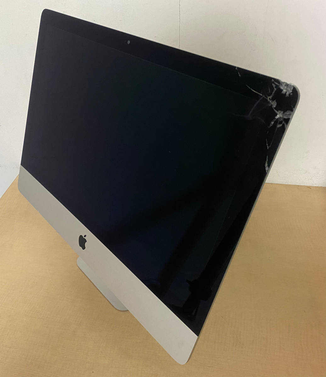 【58】★ジャンク品★Apple iMac 21.5-inch,2017 Core i5 2.3GHz/16GB/HDD1TB/macOS Monterey_液晶表民右上に割れあり。