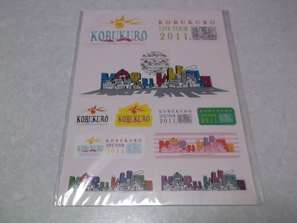 ] Kobukuro [ 2011 Tour стикер 2 шт. комплект! нераспечатанный новый товар ] KOBUKURO чёрный рисовое поле .. маленький . Kentarou 