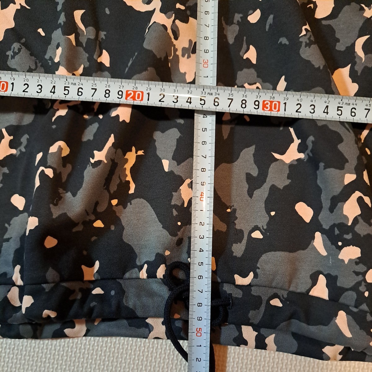 [ tag equipped ]PUMA V neck pull over Parker high waist camouflage pattern RELAXED Fit L size ( bust 84~88, height 162~168) DRYCELL