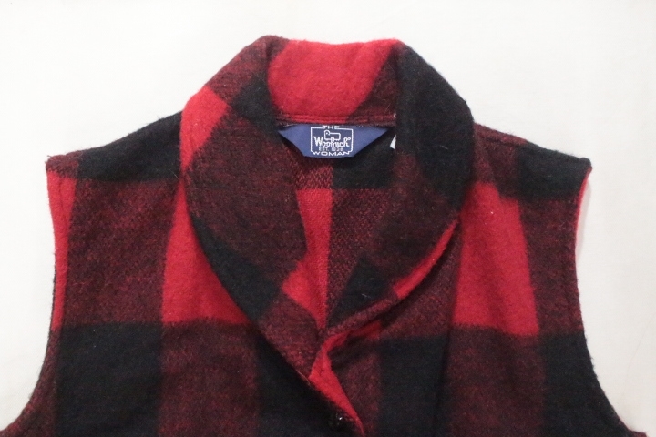 ヴィンテージ 80’s Woolrich ウールベスト USA製 ウールリッチ 古着 アウトドア_画像2