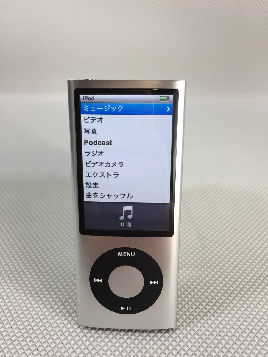 S2831○Apple アップル iPod nano アイポッド ナノ 第5世代 8GB A1320/MC060J デジタルオーディオプレーヤー 訳アリ リセット済_画像2