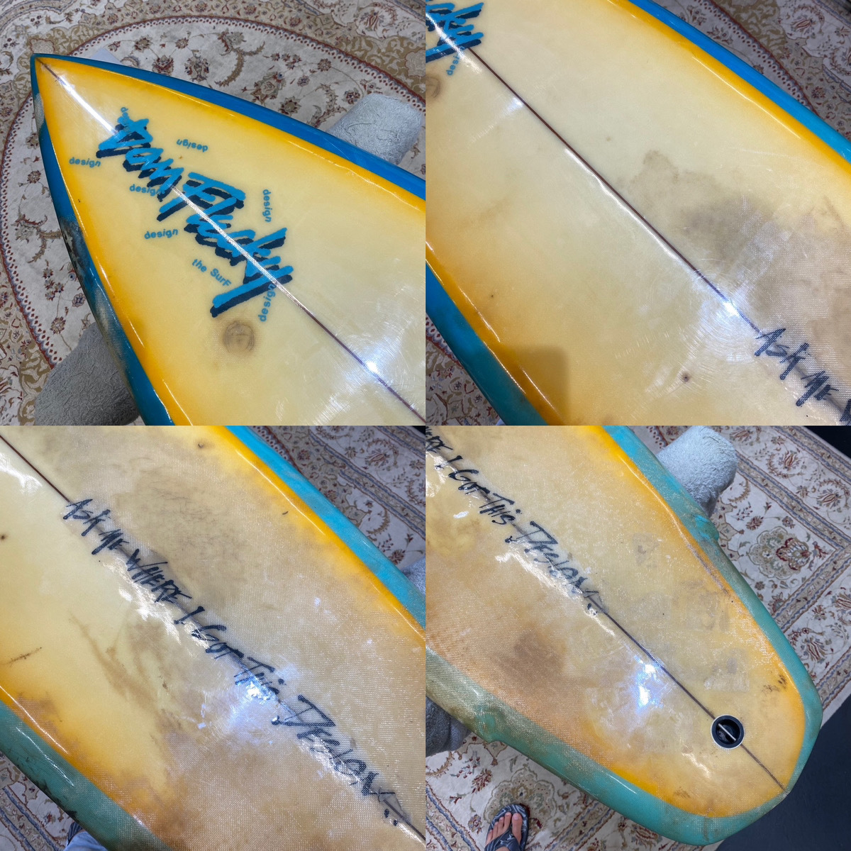 【1円スタート！最低落札価格なし！売り切り！】THE SURF / SINGLE SWALLOW 5`6 SURFING VINTAGEBOARD サーフィン ヴィンテージボード_画像4