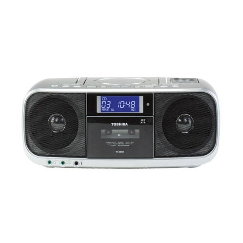 TOSHIBA CDラジオカセットレコーダー CUTEBEAT シルバー TY-CDK5(S)-