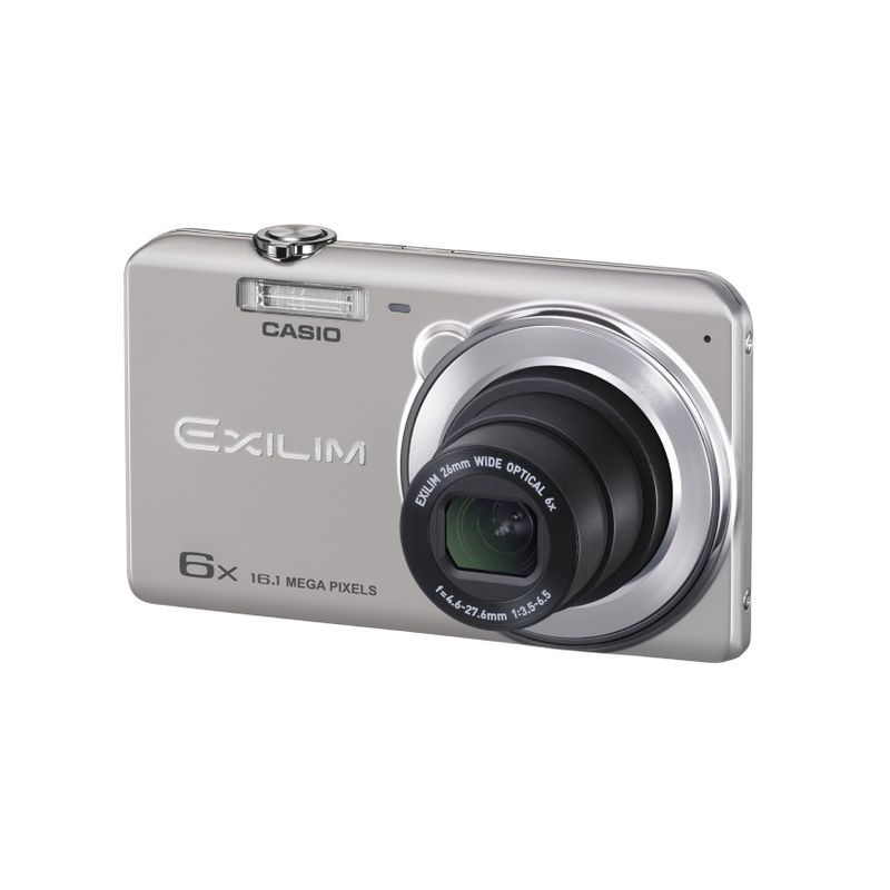 CASIO デジタルカメラ EXILIM EXZS26SR 1610万画素 光学6倍ズーム 広角26mm EX-ZS26SR シルバー_画像1