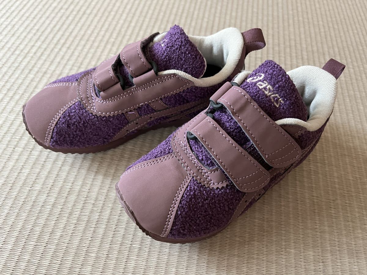 アシックス　17センチ　子供　紫色　キッズ　asics マジックテープ　パープル　_画像2