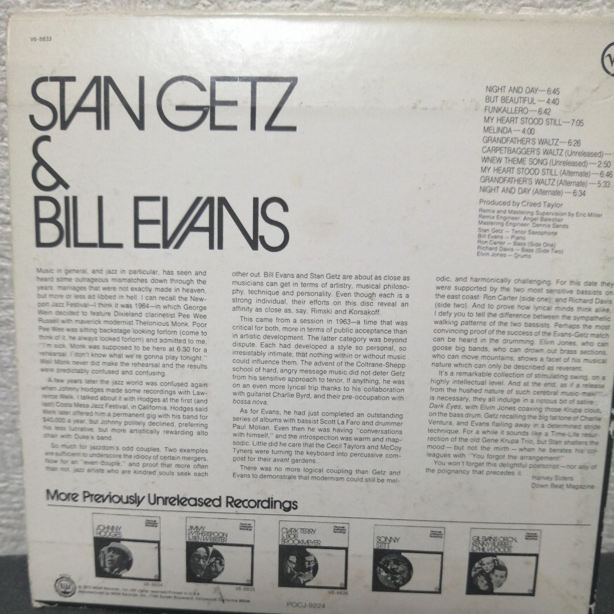 Stan Getz/ Bill Evans_画像3