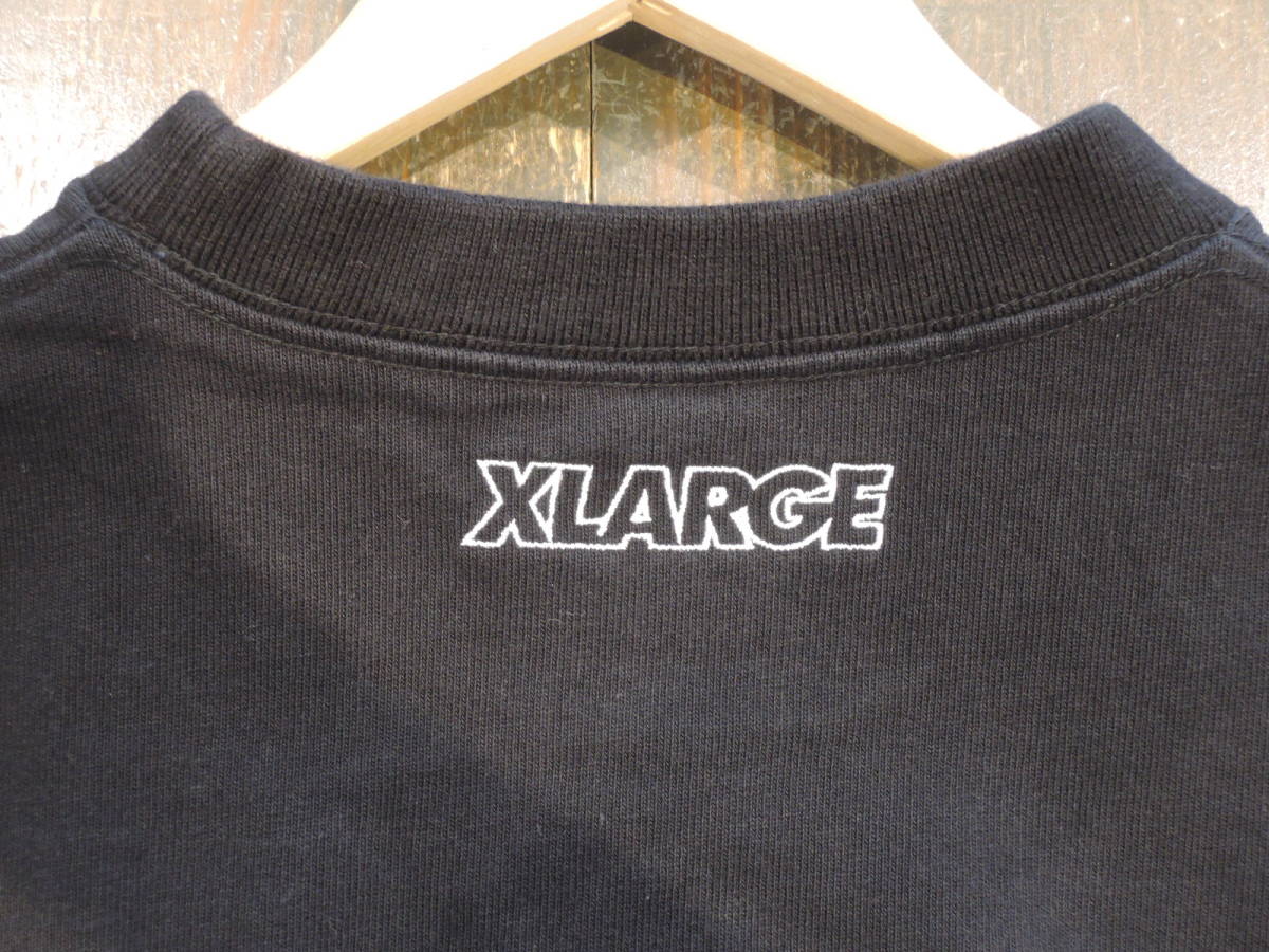 X-LARGE XLarge XLARGE×Champion EMBROIDERY LOGO LINED CREW NECK / Champion / Champion black ZOZOTOWN complete sale newest popular commodity 