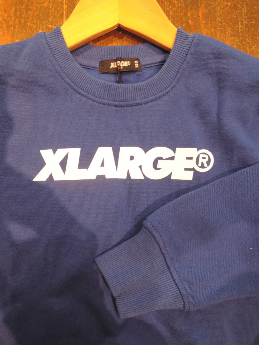 最大62%OFFクーポン X-LARGE エクストララージ XLARGE Kids ロゴ裏起毛トレーナー ブルー 130 最新人気商品 値下げしました  送料込 nurjiasilmukoita.fi
