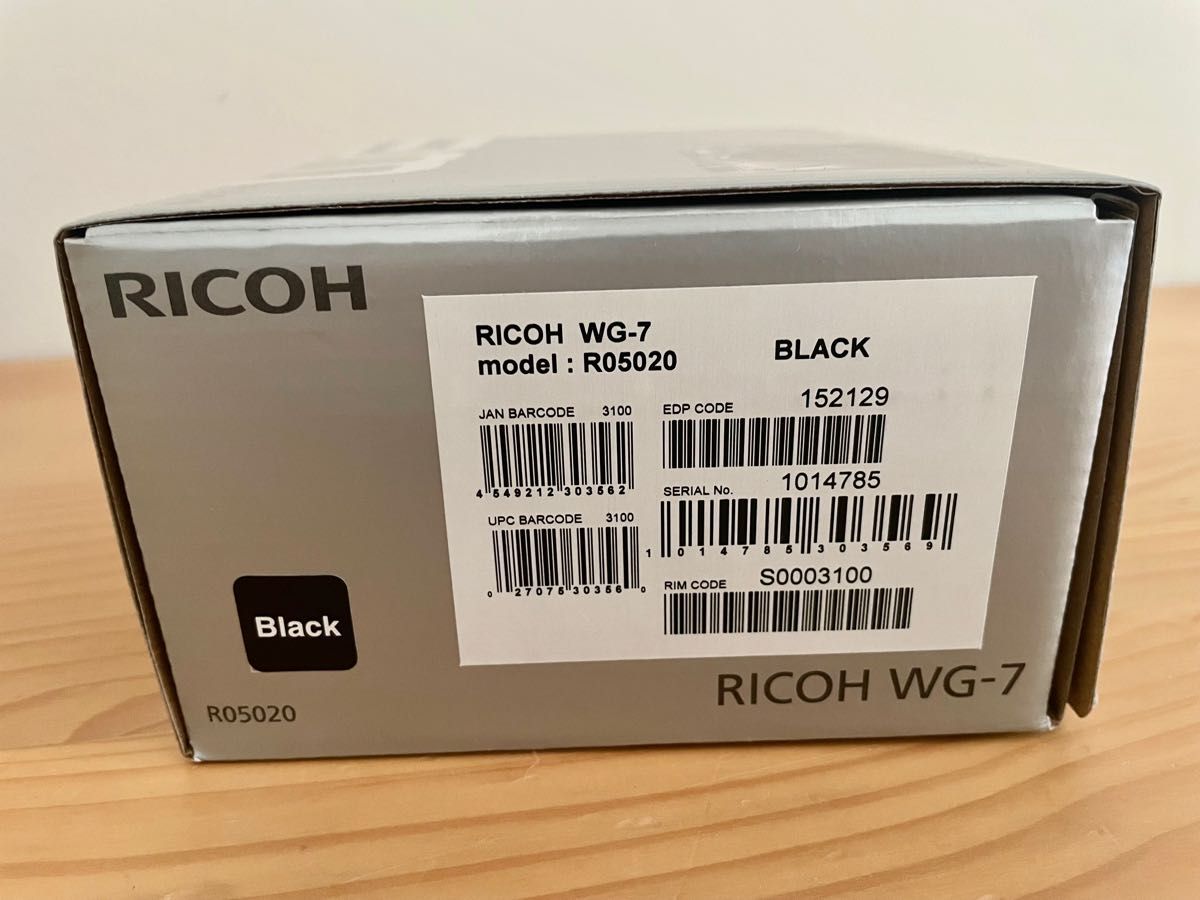 新品未開封 リコー デジタルカメラ WG-7 BLACK 防水 耐衝撃 防塵 耐寒