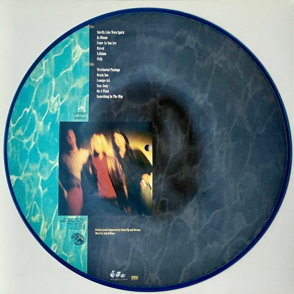 Nirvana - Nevermind Picture Disc, Limited Edition Globus International LP  ニルヴァーナ ネヴァーマインド ピクチャー盤 レコード