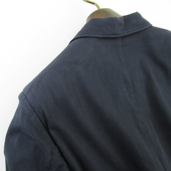r4a031710*DRIES VAN NOTEN Dries Van Noten cotton material jacket blaser navy blue men's 44