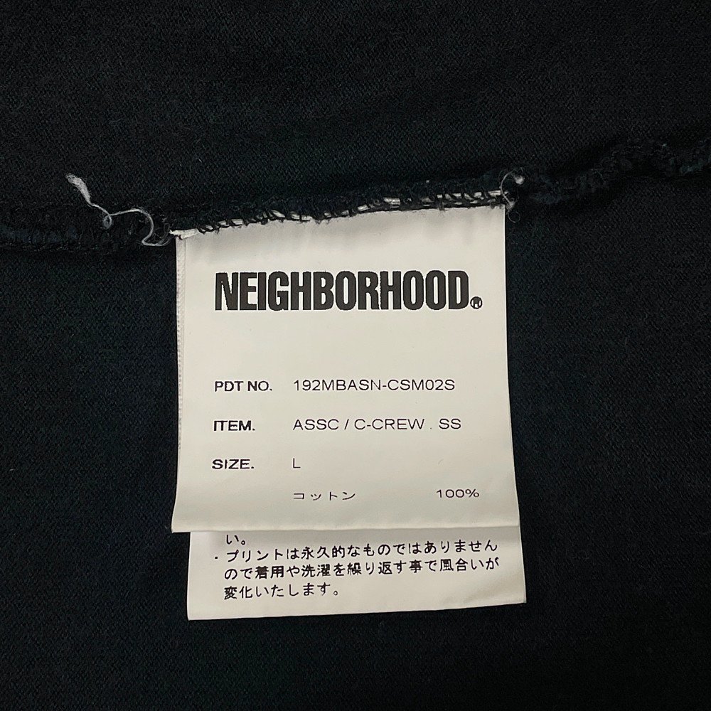 NEIGHBORHOOD ネイバーフッド × ASSC ポケット 半袖Ｔシャツ ブラック サイズL 正規品 / B4220の画像7