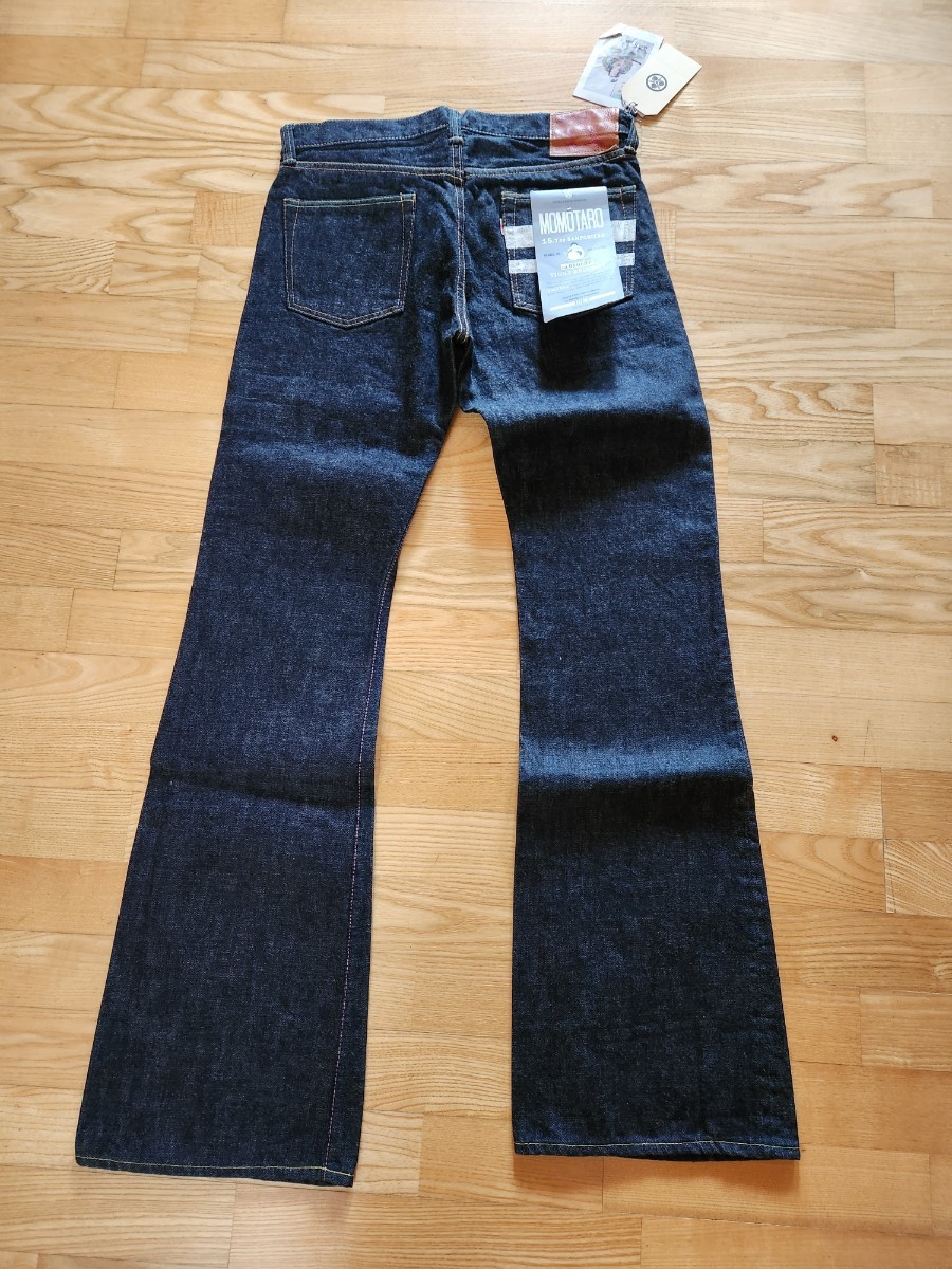 送料込★MOMOTARO 桃太郎ジーンズ　NO505SP 出陣タイトフィットベルカット　TIGHT FIT BELL CUT 15.7オンス　廃盤商品 特濃インディゴ　32_画像1