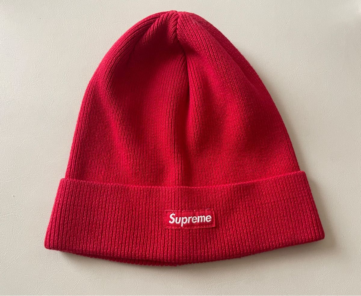supreme シュプリーム　BOX logo ビーニー　赤 ニット帽