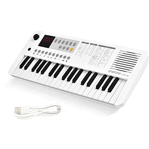 ONETONE ワントーン 電子キーボード ミニ37鍵盤 LEDディスプレイ搭載 USB-MIDI対応 日本語表記 OT・・・