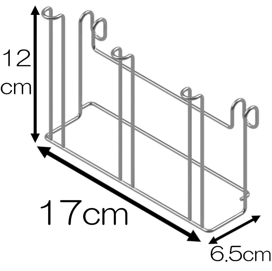 アネスティ ステンレス 水切り ラック 約幅17×奥行16.5×高さ12cm hack./ フックできる 多用途グラスス・・・_画像2
