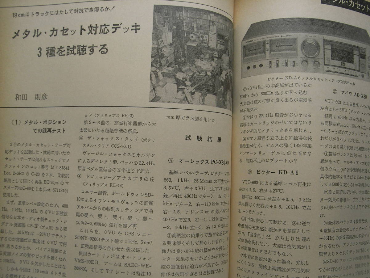 ラジオ技術 1978年12月号　メタルカセット対応デッキ3種試聴/カセットデッキ全回路図/ラックスキットA3700アンプ製作/MCカートリッジの特徴_画像10