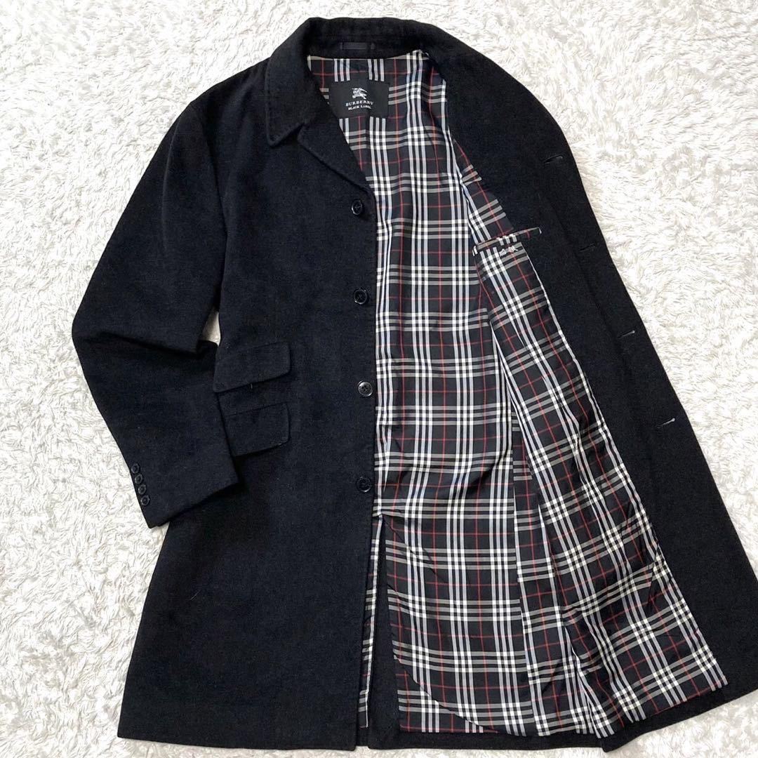 希少 黒入荷！ 【美品！アンゴラ100%】BURBERRY グレー ノバチェック