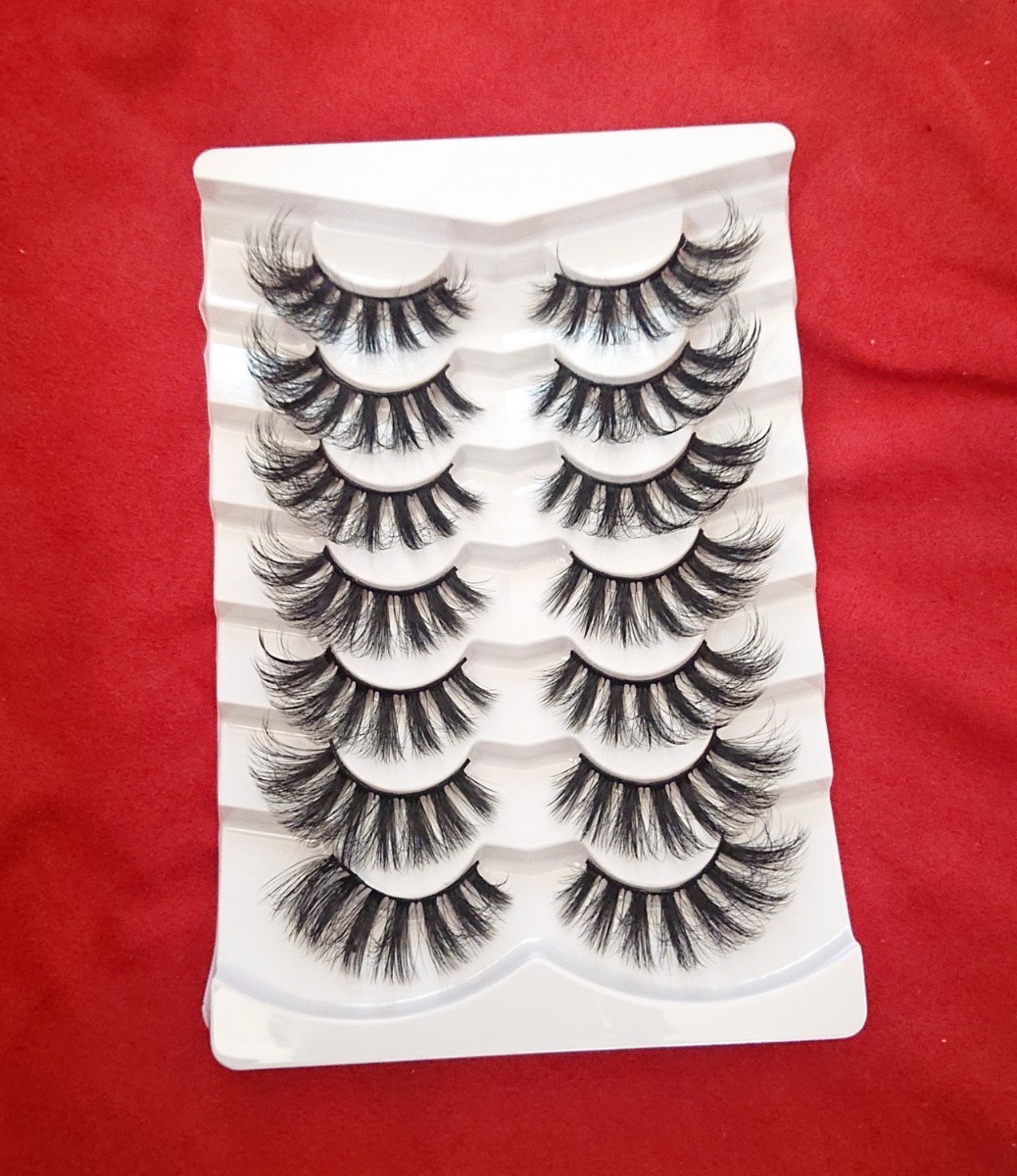 A3 false eyelashes 7 pair eyelashes Dolly long Karl a little over . super volume black black tsukemaba mackerel sa Dance ... mink fsafsa