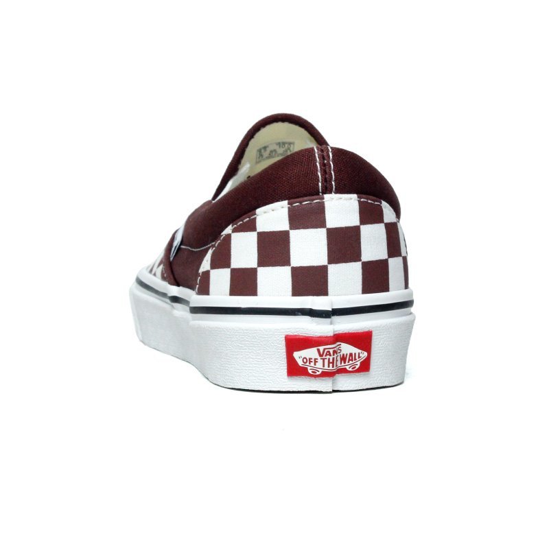 新品 VANS バンズ ヴァンズ US企画 レディース Slipon スリッポン 茶 ブラウン系チェック チェッカー柄 スニーカー US5（23cm）_画像3