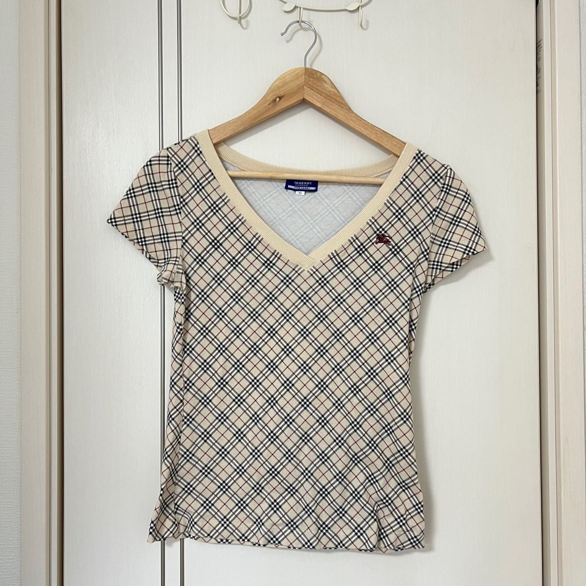 BURBERRYバーバリー ブルーレーベル Tシャツ カットソー トップスレディース チェック柄 半袖