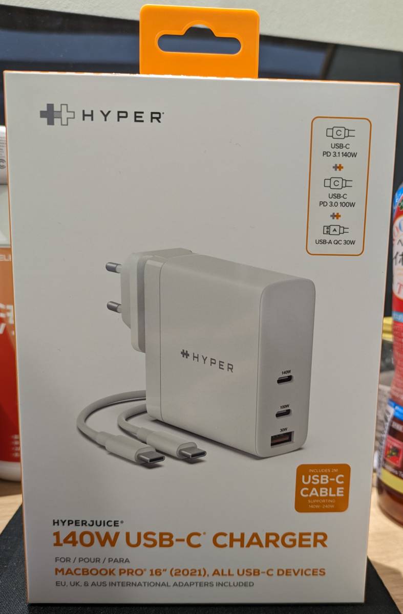 激安ブランド 16, Pro MacBook for Charger USB-C 3.1 PD 140W
