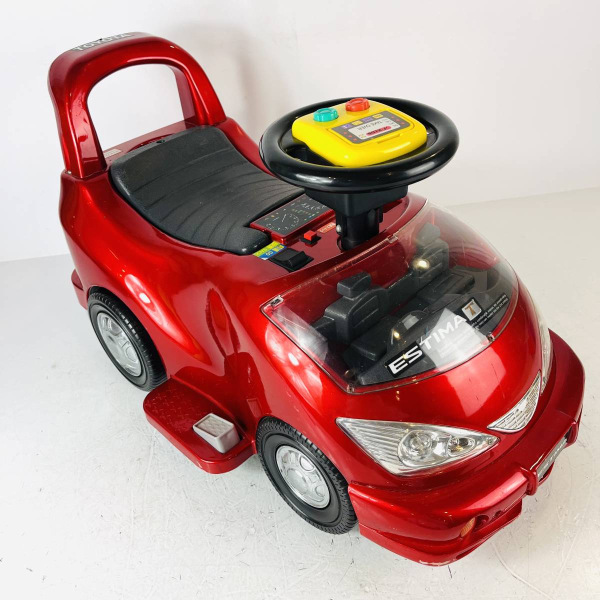 QA1250 乗用玩具 TOYOTA ESTIMA レッド 乗り物おもちゃ 車型玩具 ジャンク品 クリスマスプレゼント 誕生日プレゼント 検K_画像1