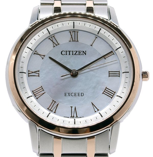 高額売筋】 シチズン ☆箱保付！極美品！CITIZEN EXCEED メンズ☆ エコ