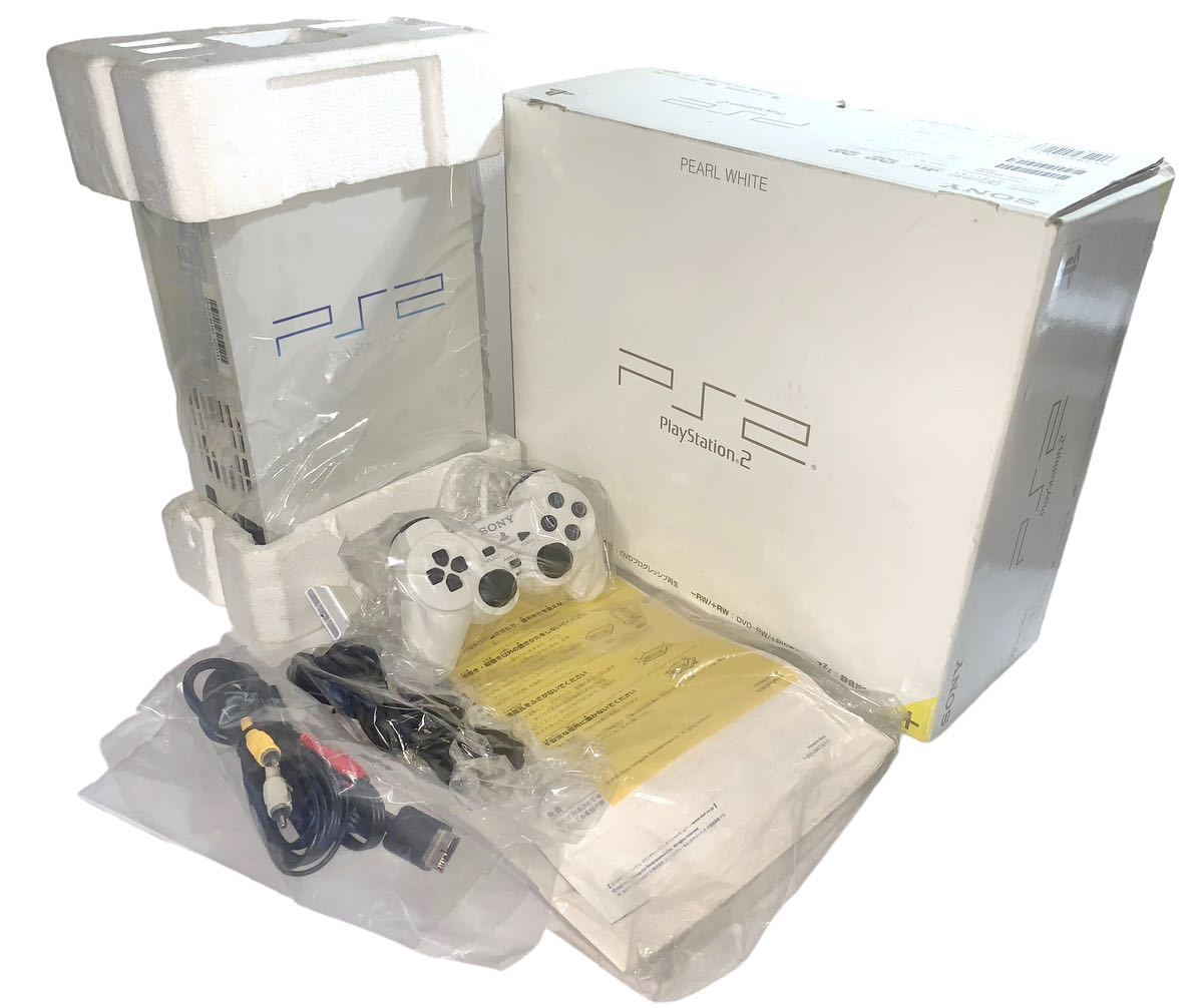 PS2 本体 PlayStation 2 パール ホワイト SCPH-50000 PWの画像1