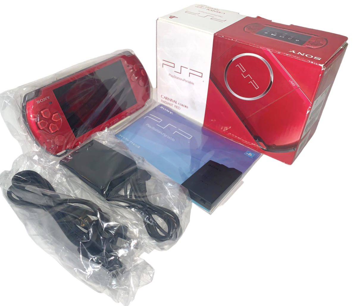 PSP-3000 psp 本体　ラディアント　レッド